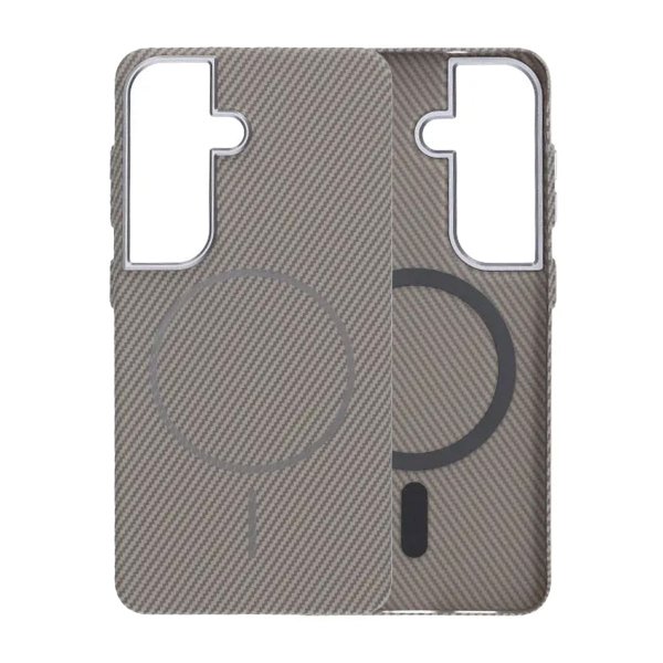 Samsung Galaxy S26 Plus Kuoret Hiilikuitukuvio Magsafe Harmaa