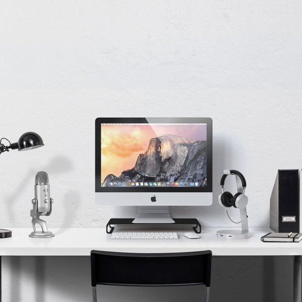 Satechi Aluminum Slim Monitor Stand Harmaa