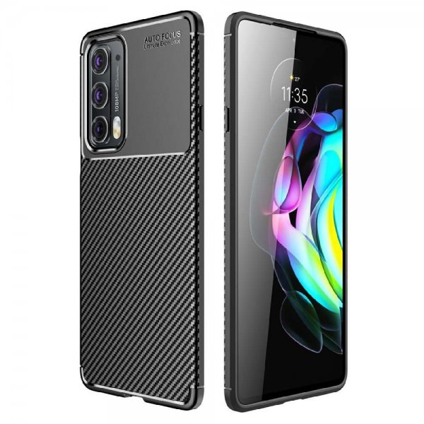 Motorola Edge 20 Kuori Hiilikuitutekstuuri Musta