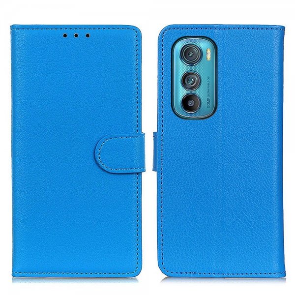 Motorola Edge 30 Kotelo Litsi Sininen