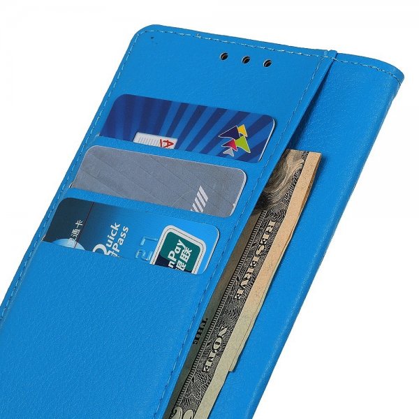 Motorola Edge 30 Kotelo Litsi Sininen
