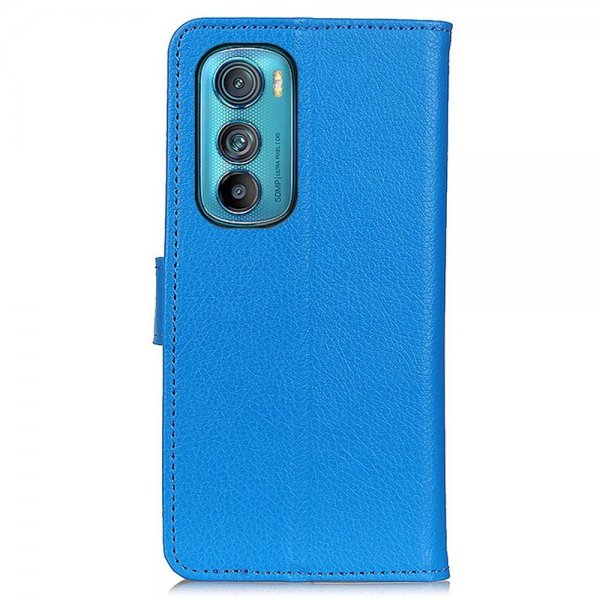 Motorola Edge 30 Kotelo Litsi Sininen