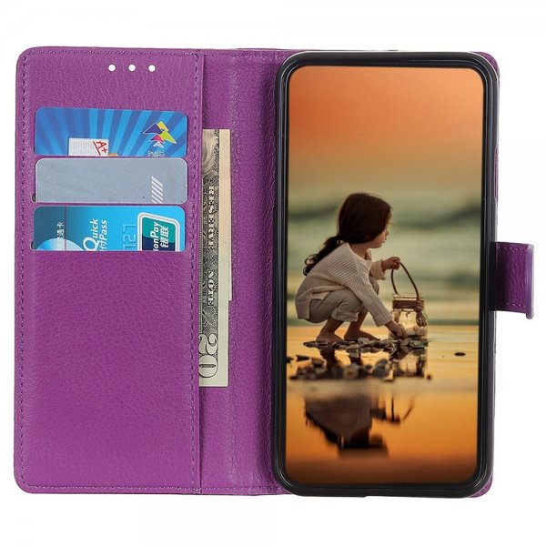 Motorola Edge 30 Neo -lompakkokotelo Litsi Violetti