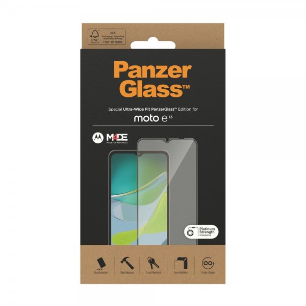 PanzerGlass Motorola Moto E13 Näytönsuoja Ultra-Wide Fit