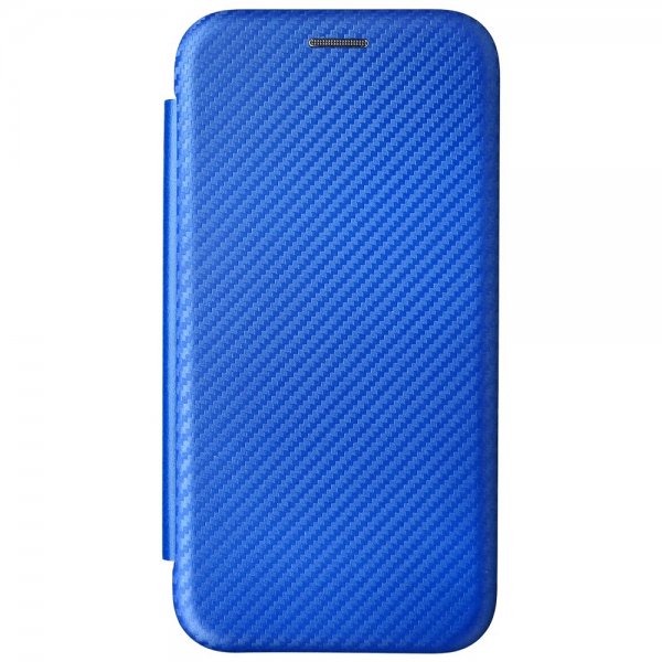 Motorola Moto G200 -suojakuori hiilikuitutekstuurilla, sininen