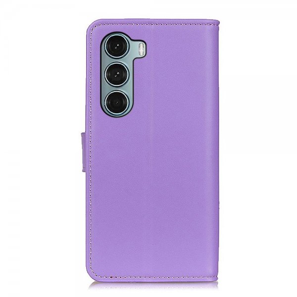 Motorola Moto G200 Suojakuori Nahkakuviointi Violetti