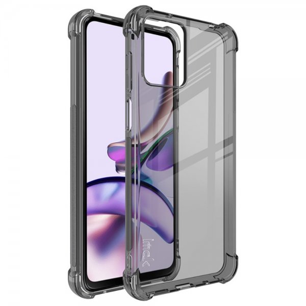 Imak Motorola Moto G23 Airbag-suojakuori läpinäkyvä musta