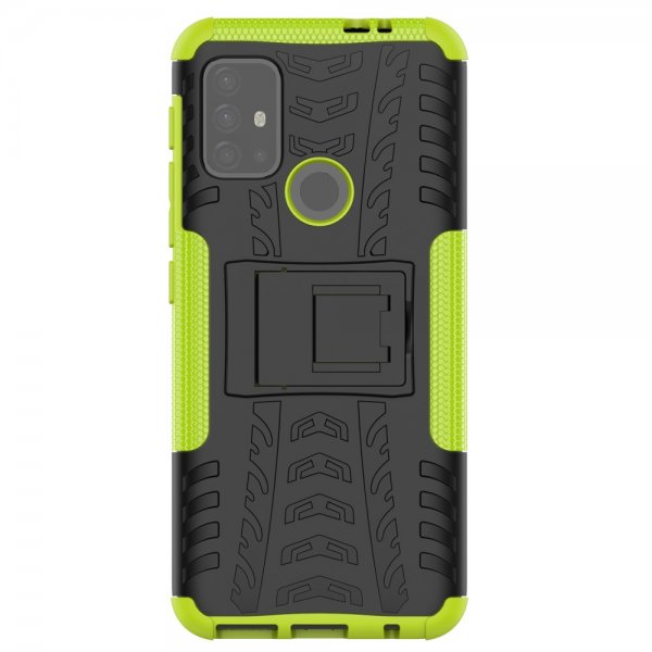 Motorola Moto G30 Kuori Rengaskuvio Jalustatoiminto Vihreä