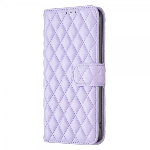 Motorola Moto G62 5G Kotelo Ruutukuvio Violetti