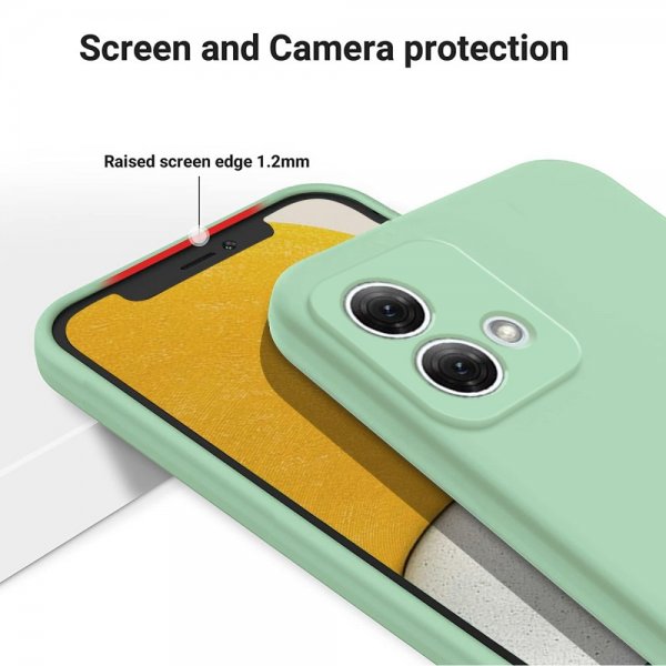 Motorola Moto G84 Kuoret hihnalla Silikoni Vihreä