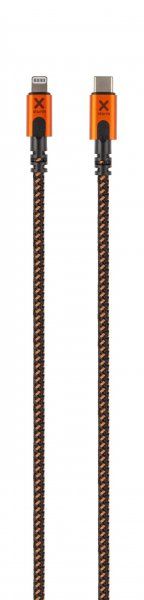 Xtorm Xtreme USB-C-Lightning-kaapeli 1,5 m musta/oranssi