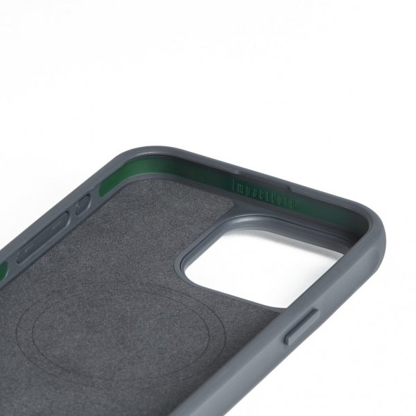 Mujjo iPhone 15 Pro Max Kuori Shield Case, teräksensininen