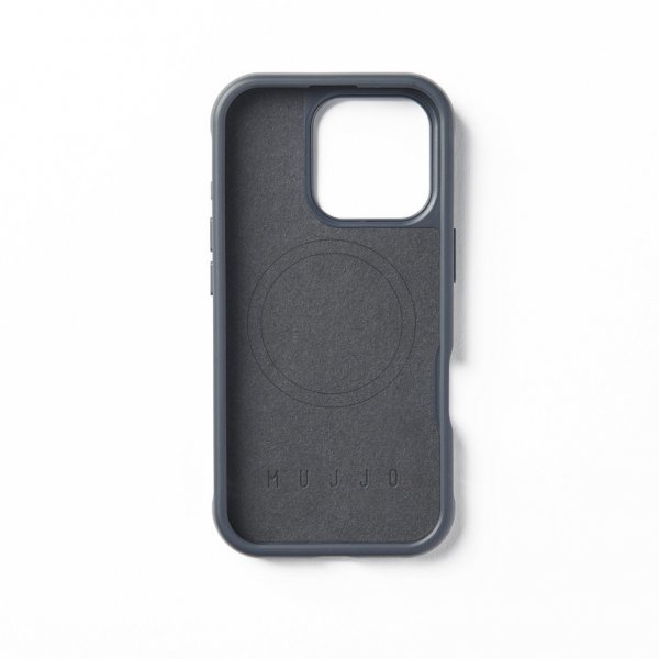 Mujjo iPhone 16 Pro Shield Case, musta