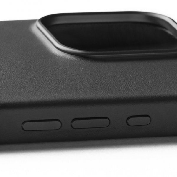 Mujjo iPhone 16 Pro Max -kotelo täysnahkaa, musta