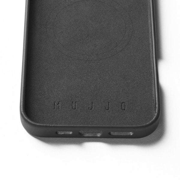 Mujjo iPhone 16 Pro Max -kotelo täysnahkaa, musta