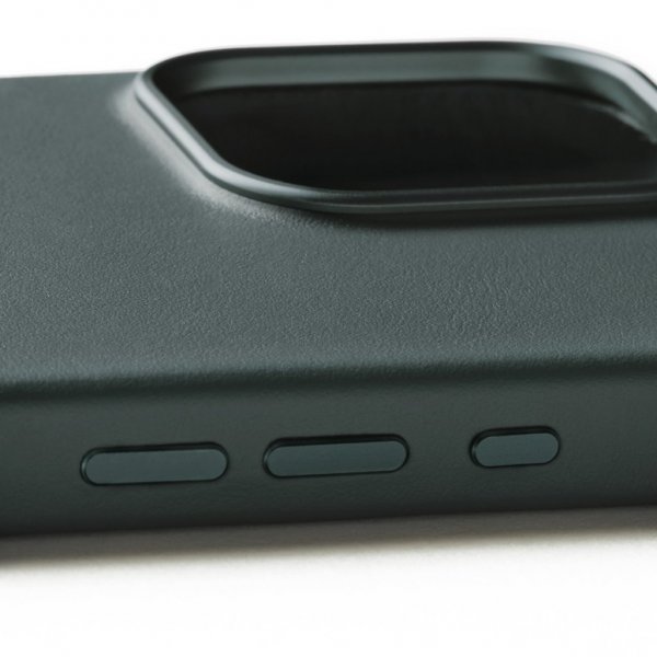 Mujjo iPhone 16 Pro Max -kotelo täysnahkaa, Livid Green