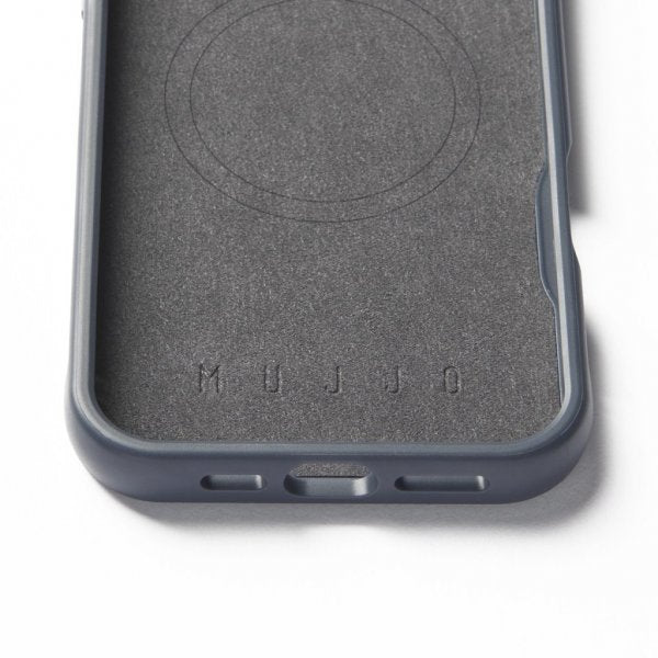 Mujjo iPhone 16 Pro Max Shield Case, teräksensininen