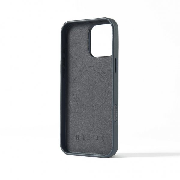 Mujjo iPhone 16 Pro Max -kuori Maiz Case Steel Blue