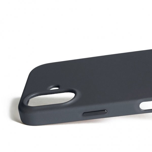 Mujjo iPhone 17 -kuori, täysnahkainen, MagSafe, Basalt