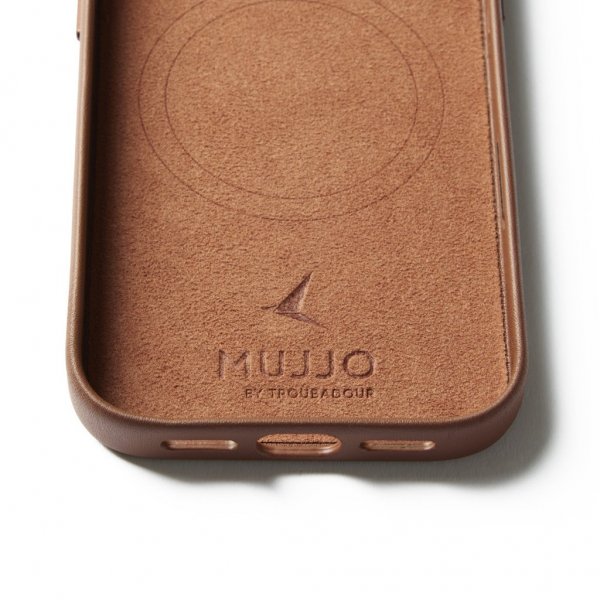Mujjo iPhone 17 Pro Full Leather Case MagSafe Tan