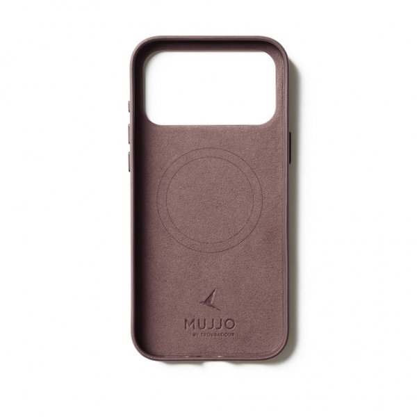 Mujjo iPhone 17 Pro Max Kuori Täysnahkainen Suojakotelo MagSafe Bronze Red