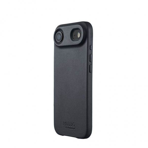 Mujjo iPhone Air-suojakuori, täysnahkainen MagSafe, Basalt