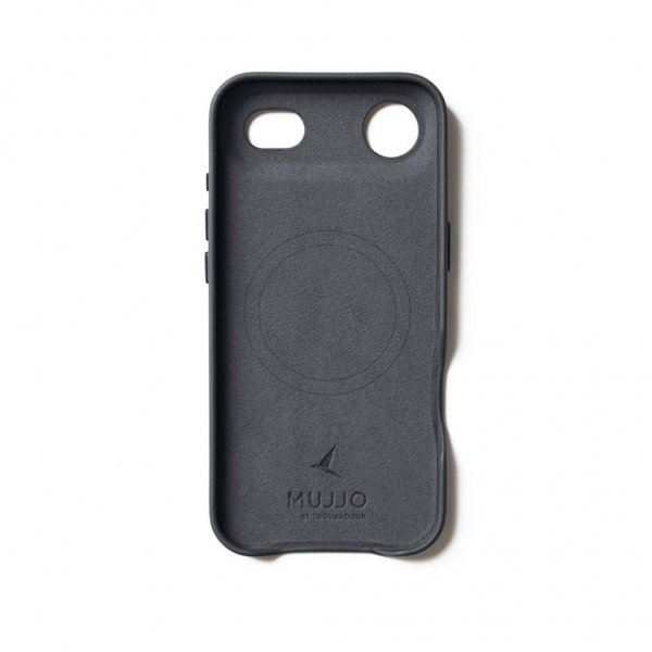 Mujjo iPhone Air-suojakuori, täysnahkainen MagSafe, Basalt