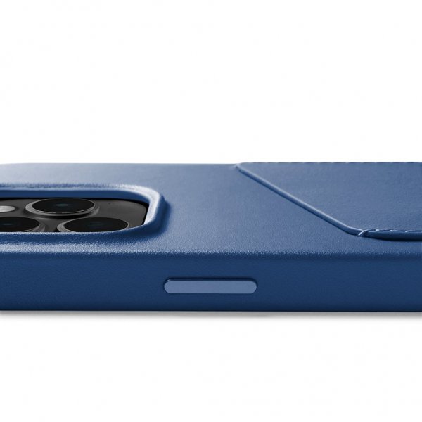 Mujjo iPhone 14 Pro -suojakuori, Full Leather Wallet Case, musta