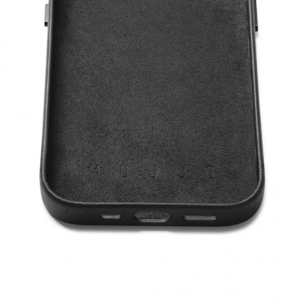 Mujjo iPhone 14 Full Leather Wallet -suojakuori, ruskea