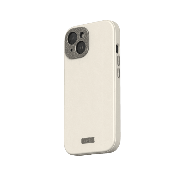 Moshi iPhone 15 Kuori Napa MagSafe Eggnog White