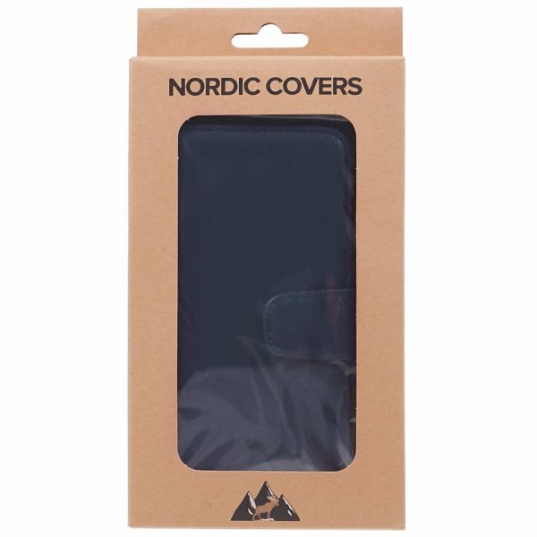 Nordic Covers iPhone 12/iPhone 12 Pro -kotelo Essential Leather Heron Blue