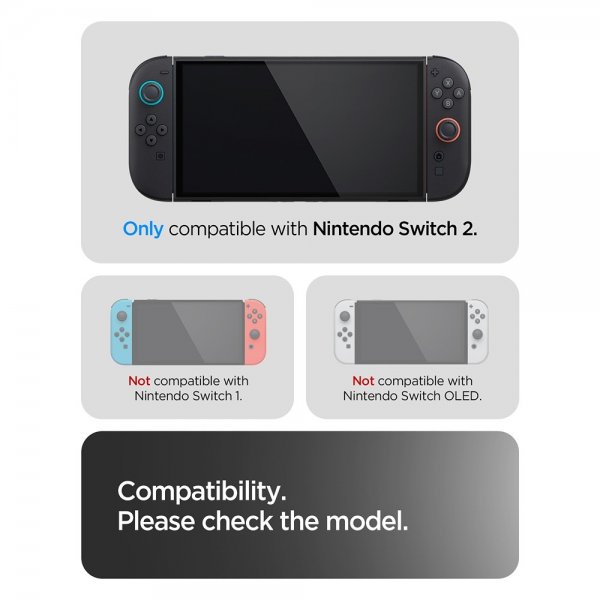 Spigen Nintendo Switch 2 Kotelo Thin Fit 360 Musta