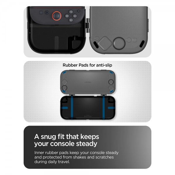 Spigen Nintendo Switch 2 Kotelo Thin Fit 360 Musta
