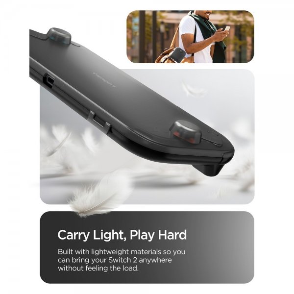Spigen Nintendo Switch 2 Kotelo Thin Fit 360 Musta