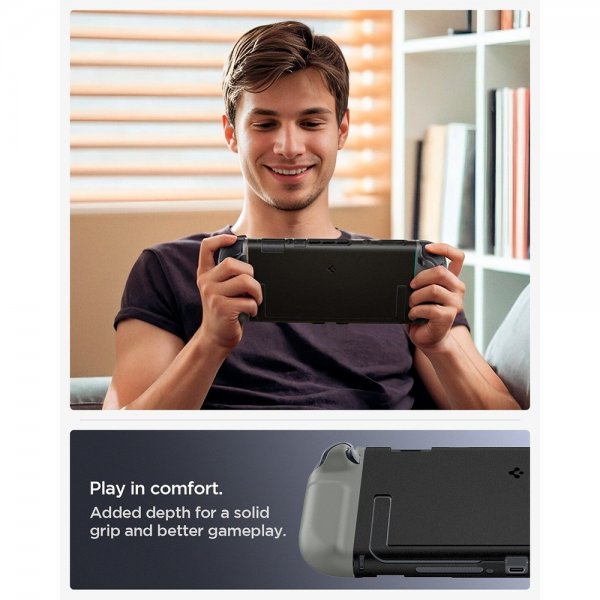 Spigen Nintendo Switch 2 -kuori Nano Pop Black Sesame