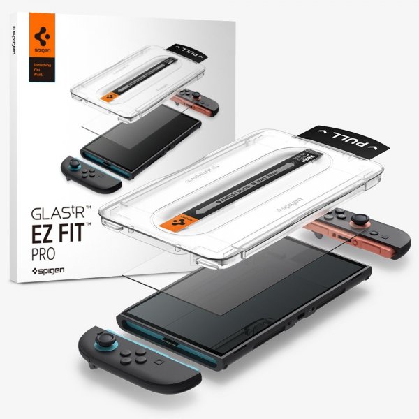 Spigen Nintendo Switch 2 -näytönsuoja GLAS.tR EZ Fit Pro 2 kpl