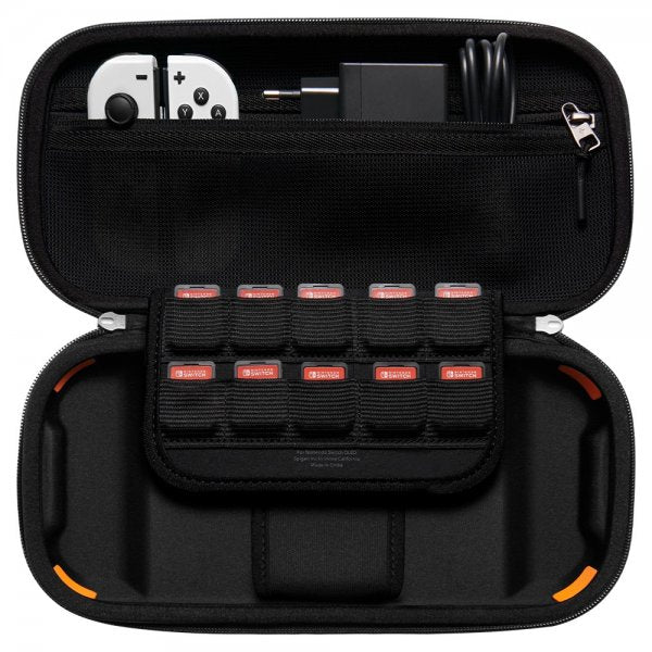 Spigen Nintendo Switch/Switch OLED -kotelo Rugged Armor Pro, musta