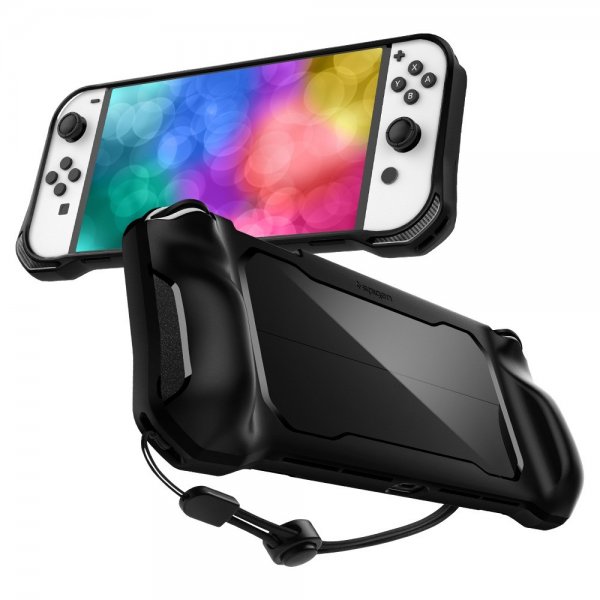 Spigen Nintendo Switch OLED -kuoret, Rugged Armor, mattamusta