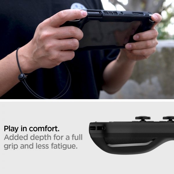 Spigen Nintendo Switch OLED -kuoret, Rugged Armor, mattamusta