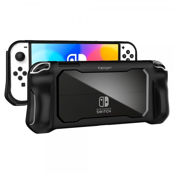 Spigen Nintendo Switch OLED -kuoret, Rugged Armor, mattamusta