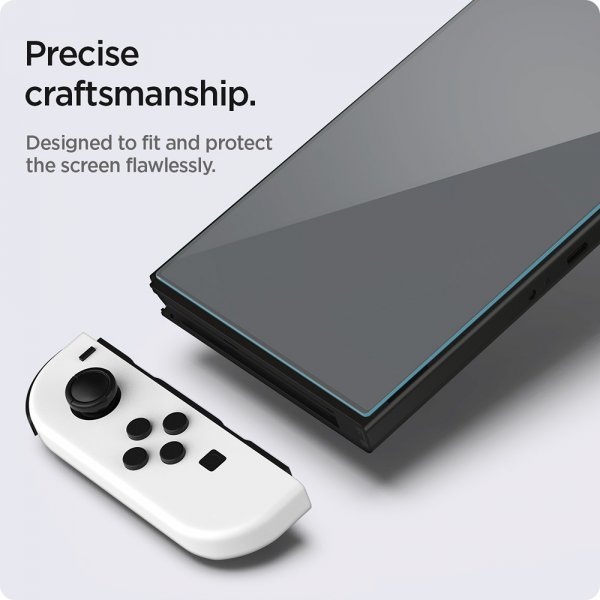 Spigen Nintendo Switch OLED -näytönsuoja GLAS.tR EZ Fit 2-pakkaus