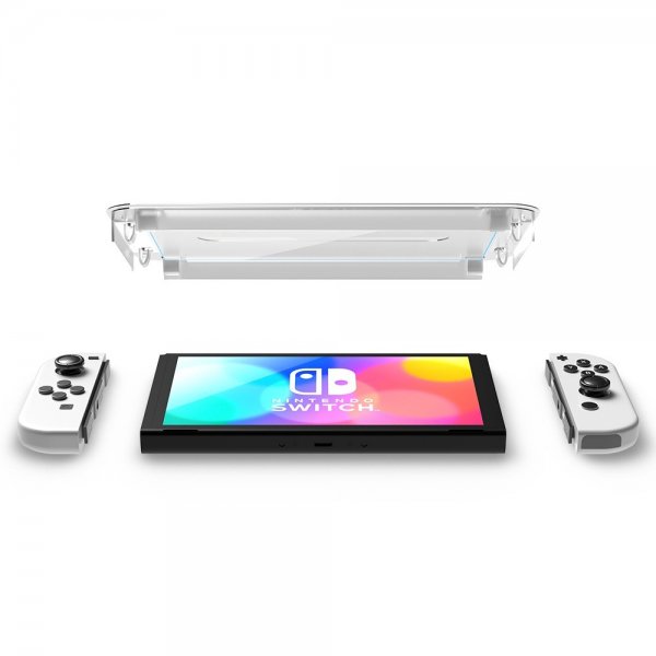 Spigen Nintendo Switch OLED -näytönsuoja GLAS.tR EZ Fit 2-pakkaus