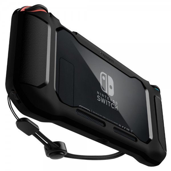Spigen Nintendo Switch -kuori Rugged Armor mattamusta
