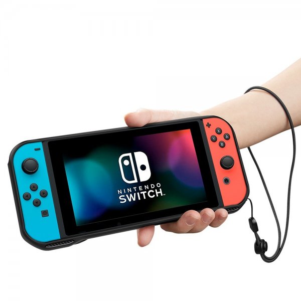 Spigen Nintendo Switch -kuori Rugged Armor mattamusta