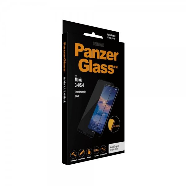 PanzerGlass Nokia 3.4/5.4 Näytönsuoja reunasta reunaan, koteloystävällinen