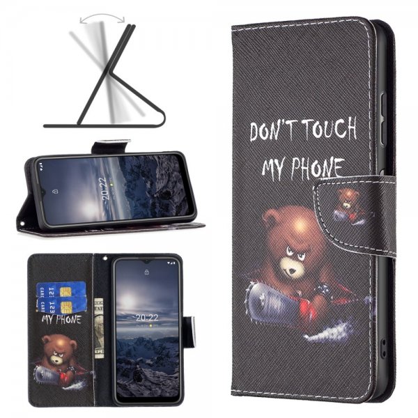 Nokia G11/G21 Suojakotelo Kuviollinen, Karhu Moottorisaha