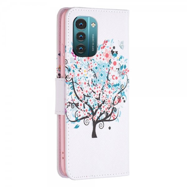 Nokia G11/G21 Suojakuori Kukkapuu