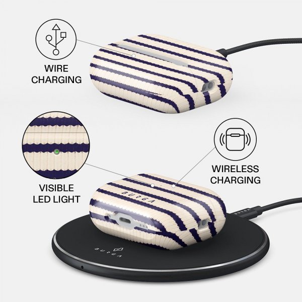 Burga AirPods Pro 3 -kuoret, design Old Money