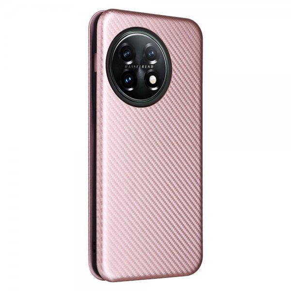 OnePlus 11 Kotelo Hiilikuitukuvio Ruusukulta