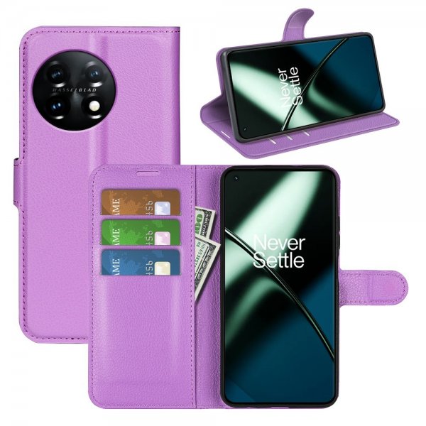 OnePlus 11 Litchi Violetti Kotelo